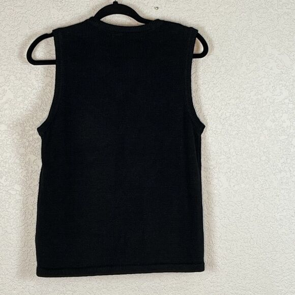 VTG SML Sz S Cardinal Bird Sweater Vest Sequin Embellished 80s Christmas Whimsy - Picture 3 of 9